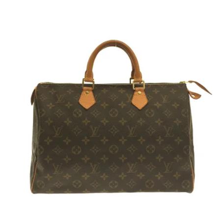 Louis Vuitton Vintage Pre-owned Speedy 35 Monogram Håndtaske Brun, Dame Vintage Tasker, Størrelse: ONE Size