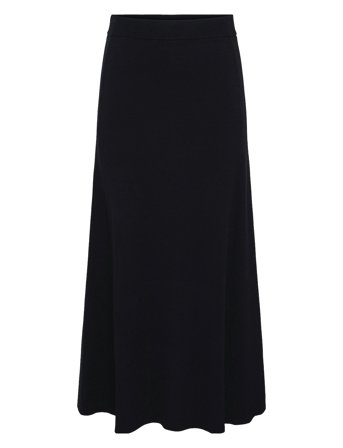 Yasfonny Hw Ankle Knit Skirt S. Noos Skirts Knee-length & Midi Skirts Black YAS