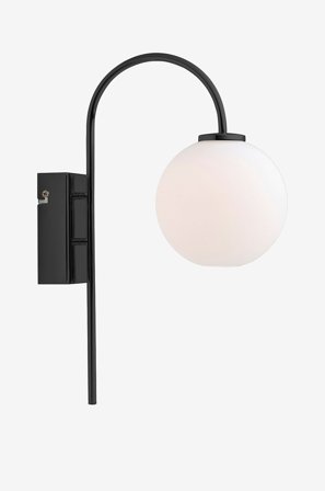Herstal - Væglampe 1 Ballon - Sort - Væglamper - Fra Homeroom