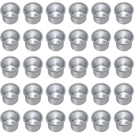 40 st Mini Ljusstake (Silver), Metall Ljusstake, Liten