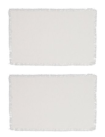 Noble House Place Mat Anders 2-P - White - 30X45CM