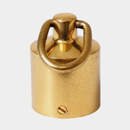 Räckesändfäste med ring, mässing