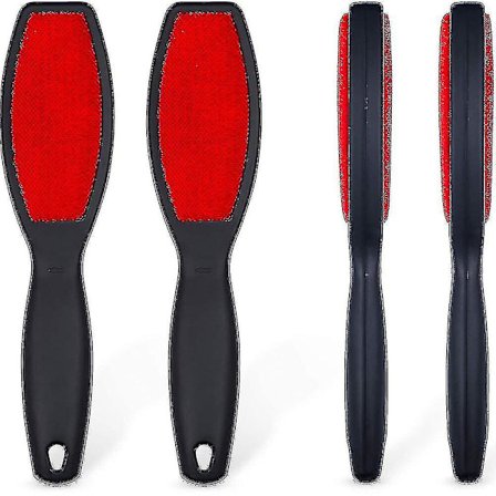 Dubbelsidig ludd borste, återanvändbar ludd remover, ta bort husdjurshår, ludd, damm från kläder, sängkläder, möbler, mattor (2-pack)-1