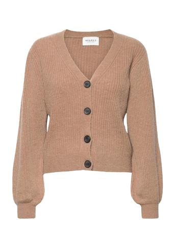 Lissie Short Cardigan Brown SPARKZ COPENHAGEN