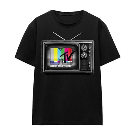 MTV Unisex Vuxen TV T-Shirt XL Svart