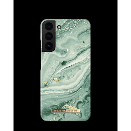 Printed Case Galaxy S22 Plus Mint Swirl Marble