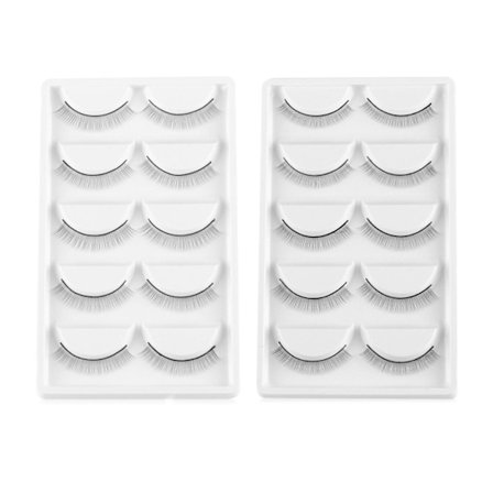 10 paria tekoripsiä Train ripset Yksilöharjoitus - varastossa