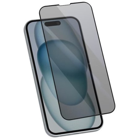 Anti-vakoilu karkaistu lasi iPhone 16:lle 9H kovuus Anti-sormenjälki Musta