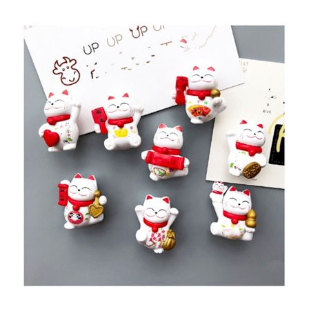 8 st kylskåpsmagneter, kylskåpsmagneter med söta djur, 3D S