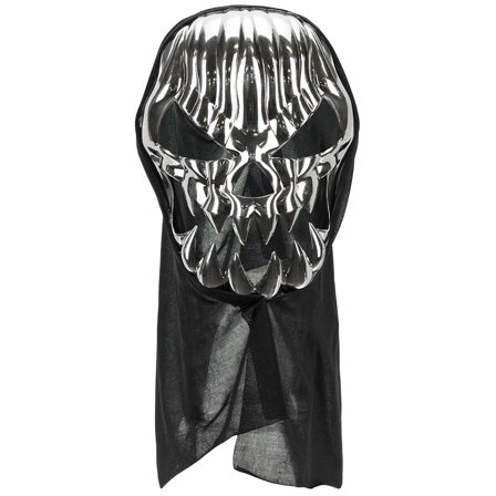 Dödskalle Heltäckande Mask Silver/Svart