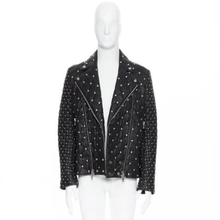 Balmain Pre-owned Pre-owned Leather outerwear , Zwart , Dames , Maat: M Vintage Jassen