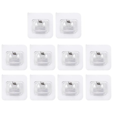 10 stk. Selvklebende gardinstangholdere uten boring, gardinstenger braketter uten boring, spikerfri justerbar