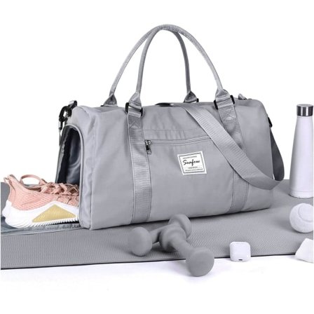 Gymbag for kvinner og menn med skoskap og våtlomme, for Easyjet Airlines kabinveske 45x36x20 under sete reiseveske duffelbag håndveske