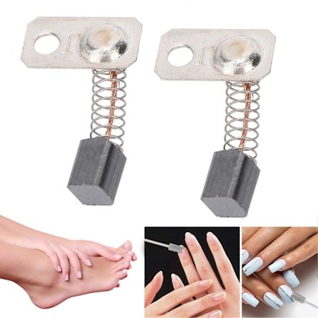 Neglefil Håndstykke Kulbørste Reservedel til Neglefil Elektrisk Manicure Maskine