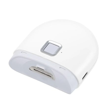 Elektrisk negleklipper med hjælpebelysning automatisk neglesliber til børn og voksen bærbar mini manicure værktøj