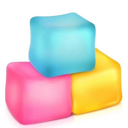 Stress Relief Cube Squishes Leke Sakte Rebound Selvlysende Gel Fylt Sensorisk Cube Beroligende Klem Fidget Leke Barn T