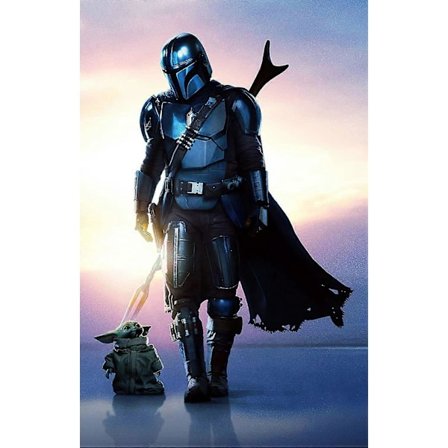 Diamond Painting Kits til Voksne 5D Mandalorian Diamond Art DIY Korssting Kit til Begyndere med Mønster Boligindretning 30 x 40 cm