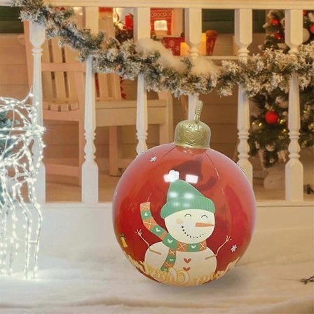 HA-Juledekorasjoner Utendørs Jul Oppblåsbar Dekorert Jul Oppblåsbar Juletrepynt
