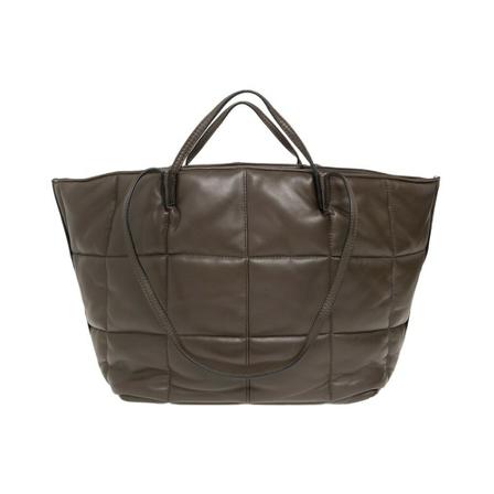 AllSaints, ‘Nadaline shopper bag Groen, Dames, Maat:ONE Size,leer