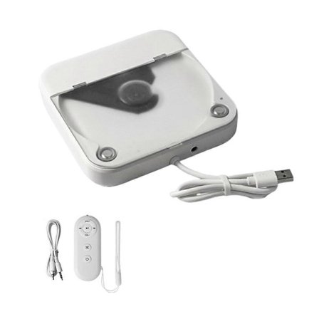 Ekstern Universal CD-afspiller til Bil - Bærbar CD-afspiller med AUX-kabel, Tilsluttes Bilens USB-port, Tabfri Forbindelse