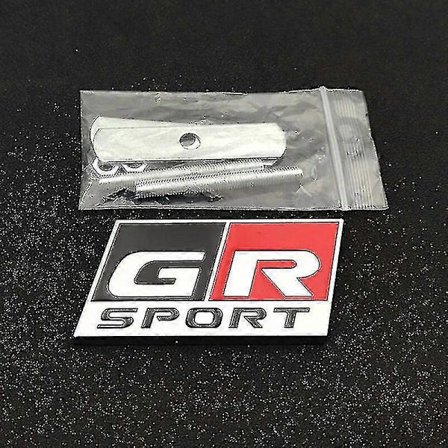 3D-metalli GR-logo auton etuosäleikän embleemi ja takaluukun tarra Toyota Yaris Ch R Rav4 Corolla Revo Hilux GR Sport -tarvikkeille