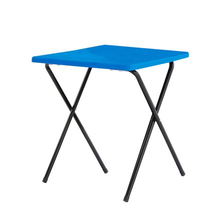 Plastic exam desk, 710x600x600 mm, blue