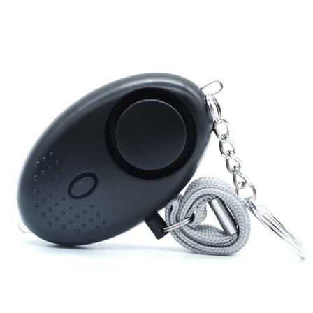Turvallinen kuultava henkilökohtainen hälytysavaimenperä Musta Black