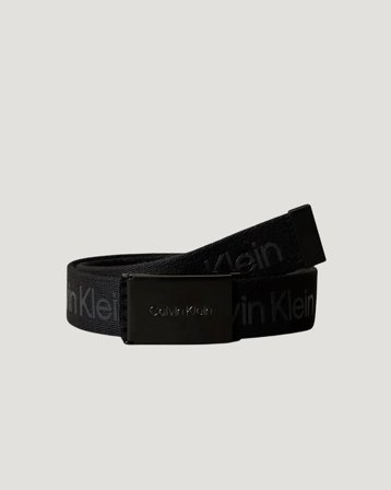 Calvin Klein CALVIN LOGO CANVAS BELT Svart Belter Gutt - Kids Brand Store