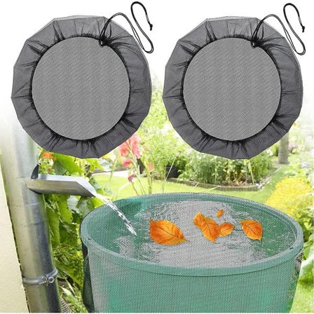 Regntønnenett, 95 cm beskyttelse med snøring, justerbart beskyttelsesnett, beskyttelse mot løv og mygg