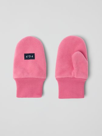 Vindtette vindfleecevotter - 2 - barneklær - pink - Polarn O. Pyret