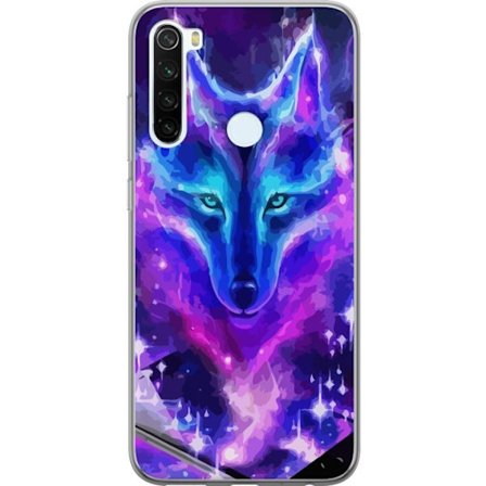 Mobilskal till Xiaomi Redmi Note 8 med Neon Varg
