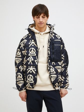 Peak Performance - Helium Utility Graphic Down Hood Jacket Men