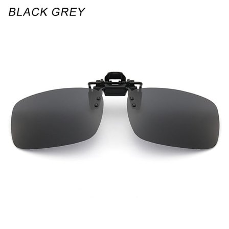 Clip-on solglasögon Polarized SVART GRÅ SVART GRÅ Black Grey