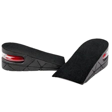 2-lags høydeøkning heissko usynlig innersåle løftesett hæler innlegg for kvinner og menn (1,77 tommer)