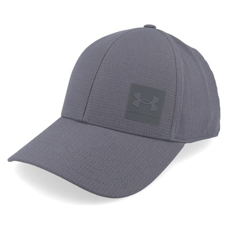 Under Armour - Grey - flexfit - Cap - Driver Rain Stretch Grey Flexfit - Hatstore