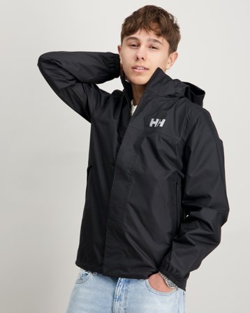 Helly Hansen JR VANCOUVER RAIN JACKET Schwarz Regnkläder Jungen - Kids Brand Store