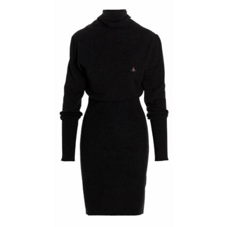Vivienne Westwood Knitted Kjole Sort, Dame
