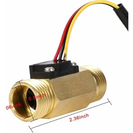Vandstrømssensor Flowmåler Væske Måler Vandstrømskontakt 60mm G