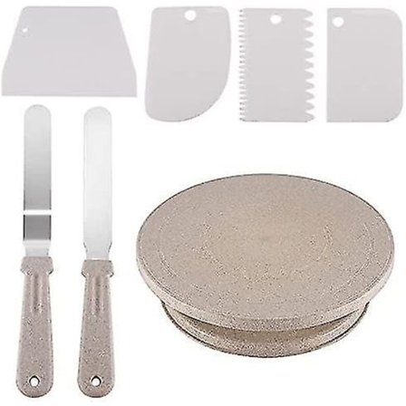 11 tuuman kakkuteline pyörivä teline koristelusetti