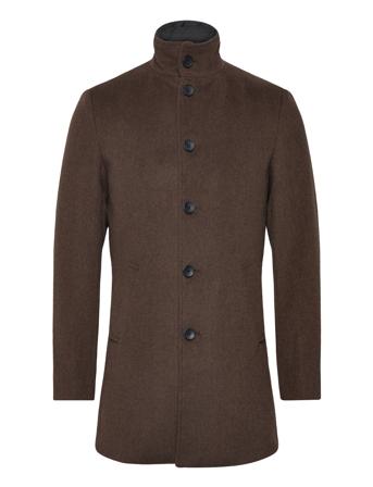 Bs Ontario Slim Fit Coat Brown Bruun & Stengade