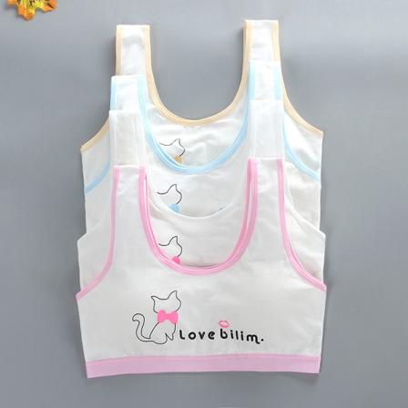 Jente-BH, undertøy med karaktertrykk for tenåringsjenter i puberteten Y