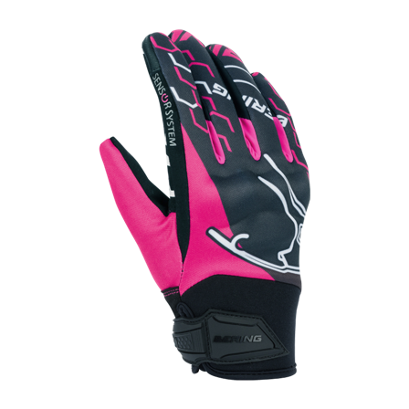 Motorradhandschuhe Bering Lady Walshe Fuchsia/Schwarz XL