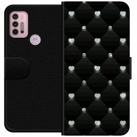 Motorola Moto G30 Plånboksfodral Bling Heart