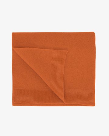 Merino Wool Scarf - Burned Orange - Female - One Size
