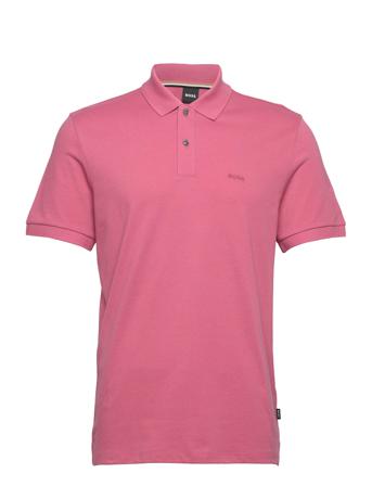 Pallas Polos Short-sleeved Rosa BOSS