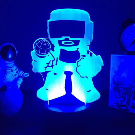 3D-spellampa Friday Night Funkin nattlampa Tankman-figur