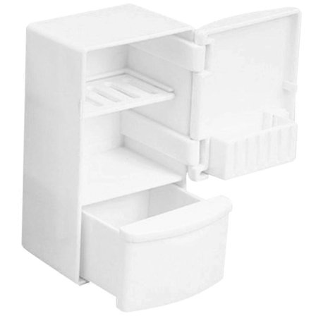 Miniatyr Kylskåp Mikro Landskap Rekvisita Möbler Dockskåp Frys