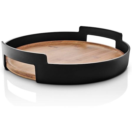 Multifunksjonelt oppbevaringsbrett, egnet for bruk som fruktbrett, oppbevaringsbrett, serveringsbrett, tebrett, bambuspanelbrett eller dekorativt 