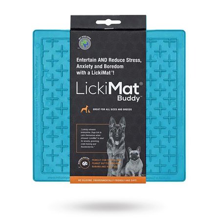 LickiMat - Lickimat Buddy Hundeskål/ Slikkematte Lyseblå 20x20