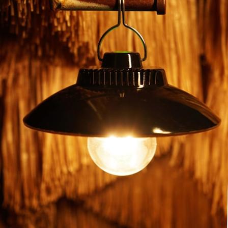 Bærbar vanntett utendørs teltlampe Varmt campinglys USB-oppladbar stemningsbelysning med krok